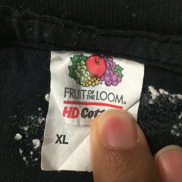 #A Fruit of the Loom Bay Area Black Tee Shirt Men's Size XL Heavy Cotton Regular - Picture 6 of 8